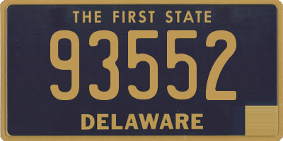 DE license plate 93552
