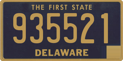 DE license plate 935521