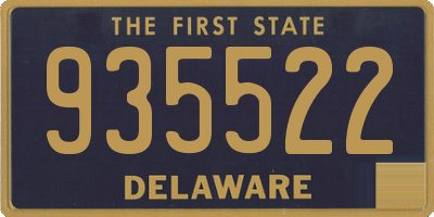 DE license plate 935522