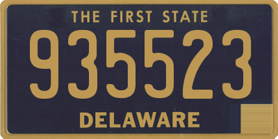 DE license plate 935523