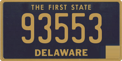 DE license plate 93553