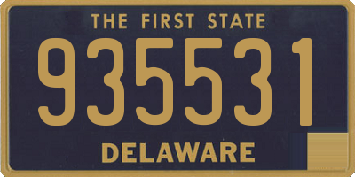 DE license plate 935531