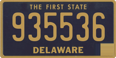 DE license plate 935536