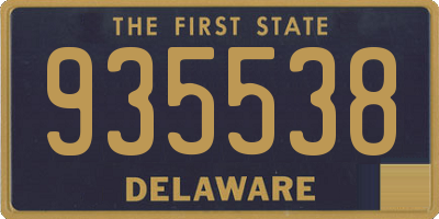 DE license plate 935538