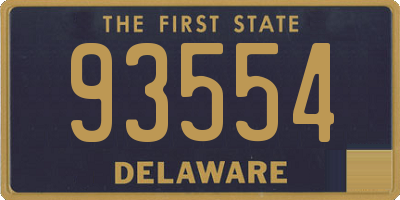 DE license plate 93554