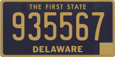 DE license plate 935567