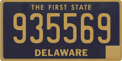 DE license plate 935569