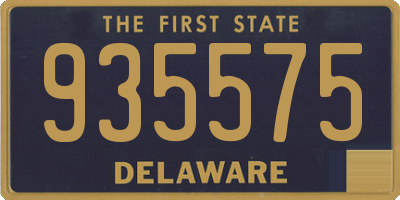 DE license plate 935575