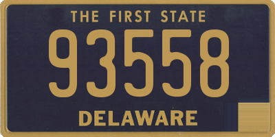 DE license plate 93558