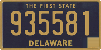 DE license plate 935581