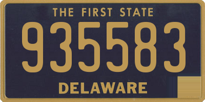 DE license plate 935583