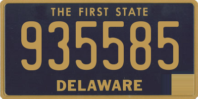 DE license plate 935585