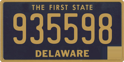 DE license plate 935598