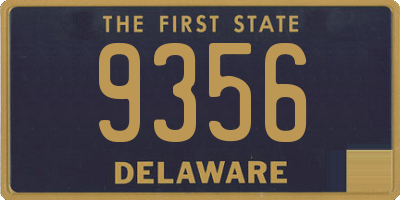 DE license plate 9356