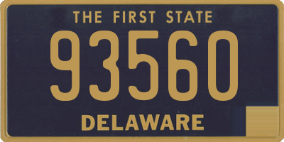 DE license plate 93560