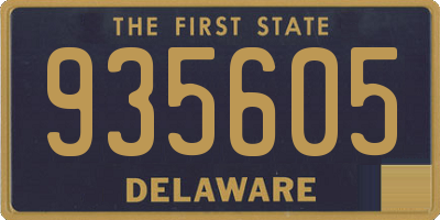 DE license plate 935605