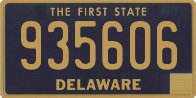 DE license plate 935606