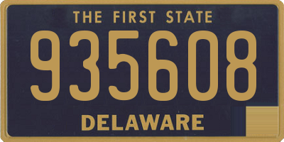 DE license plate 935608