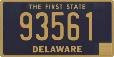 DE license plate 93561