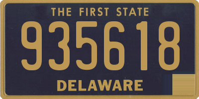 DE license plate 935618