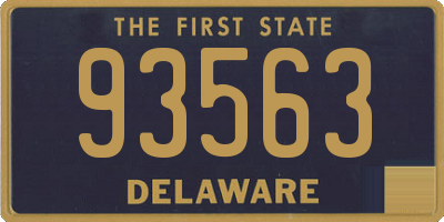 DE license plate 93563