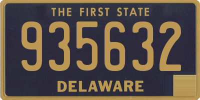 DE license plate 935632
