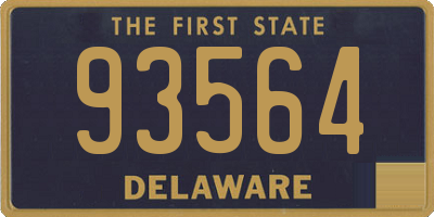 DE license plate 93564