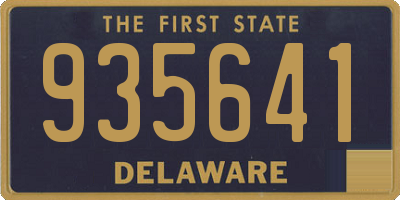DE license plate 935641