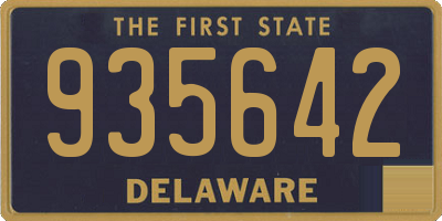 DE license plate 935642