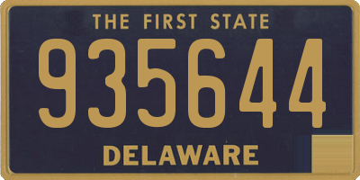 DE license plate 935644