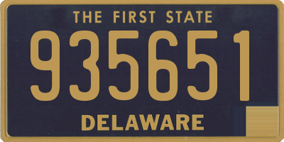 DE license plate 935651
