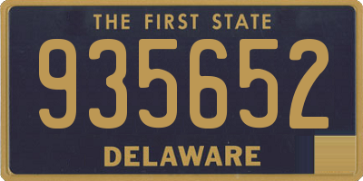 DE license plate 935652