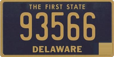 DE license plate 93566