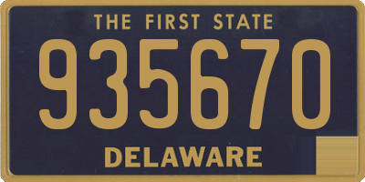DE license plate 935670