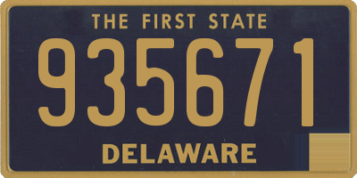 DE license plate 935671