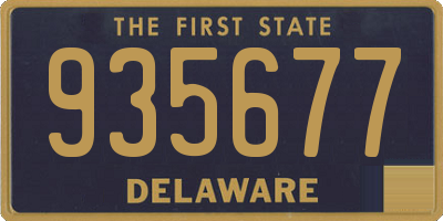 DE license plate 935677