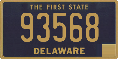 DE license plate 93568
