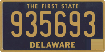 DE license plate 935693