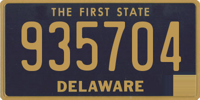 DE license plate 935704