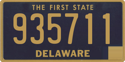 DE license plate 935711