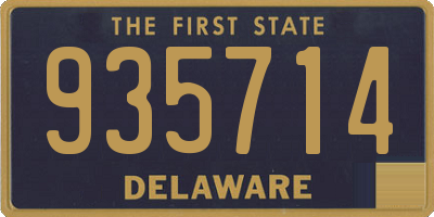 DE license plate 935714