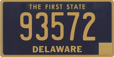 DE license plate 93572