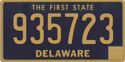 DE license plate 935723