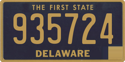 DE license plate 935724