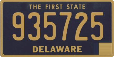 DE license plate 935725