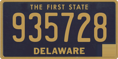 DE license plate 935728