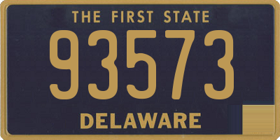 DE license plate 93573
