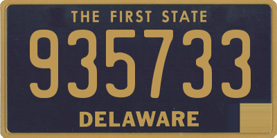 DE license plate 935733