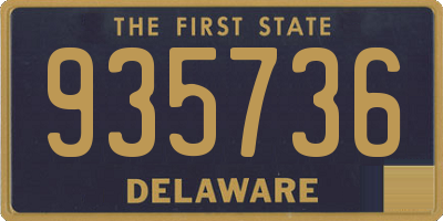 DE license plate 935736