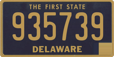 DE license plate 935739